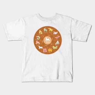 Aries, 2, Zodiac, Astrology, Horoscope, Stars, Sun-and-moon. Birthday, Valentines-day, Holidays, Kids T-Shirt